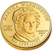 Martha Washington First Spouse Gold Coin