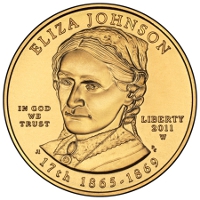 Eliza Johnson First Spouse Gold Coin