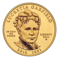 Lucretia Garfield First Spouse Gold Coin