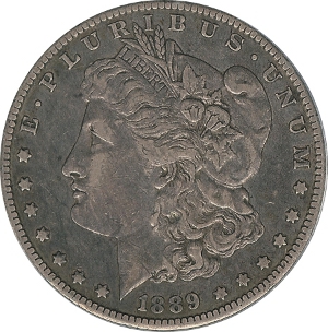 1889-CC $1 Morgan Dollar Obverse