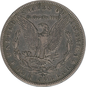 1889-CC $1 Morgan Dollar Reverse