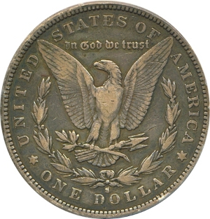 1893-S $1 Morgan Dollar Reverse