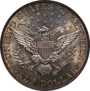 1904 50¢ Barber Half Dollar Reverse