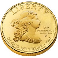 Jeffersons Liberty First Spouse Gold Coin