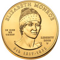 Elizabeth Monroe First Spouse Gold Coin