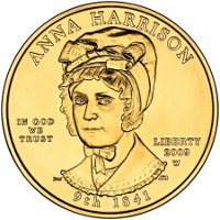 Anna Harrison First Spouse Gold Coin