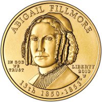 Abigail Fillmore First Spouse Gold Coin