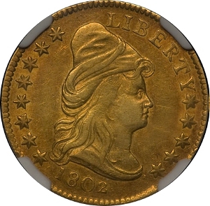 1802 $2.50 Gold Quarter Eagle Obverse