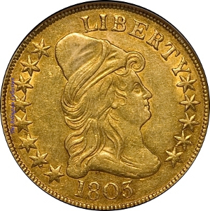 1803 $10 Gold Eagle Obverse